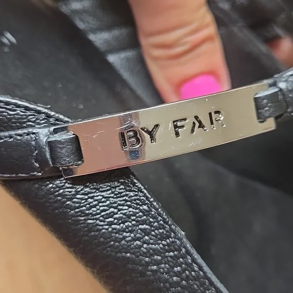 NWOB BY FAR Black Gloss Etta Slippers SZ 39 - Picture 8 of 8